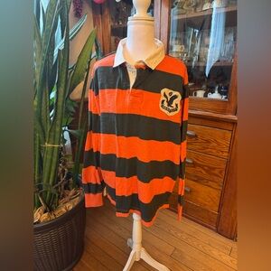 American Eagle Outfitters Striped Shirt with Eagle Patch